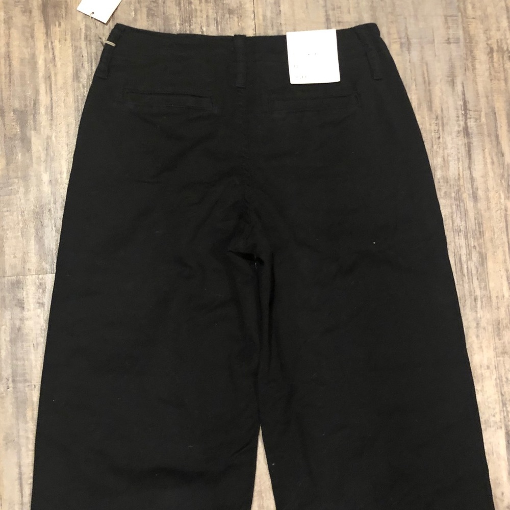 NWT A New Day Black High Rise Wide Leg Crop Pants - Picture 8 of 11